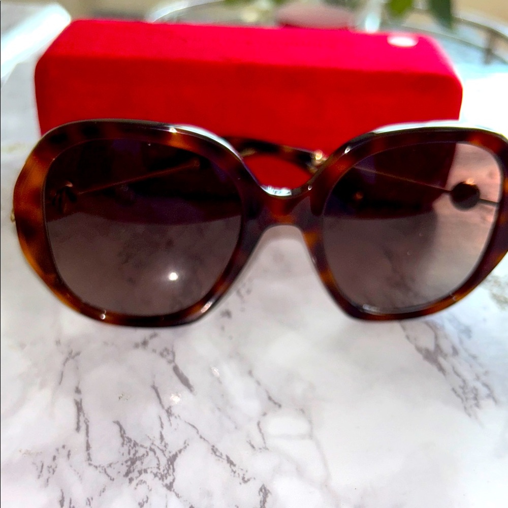 Carolina Herrera Tortoise Shell Sunglasses